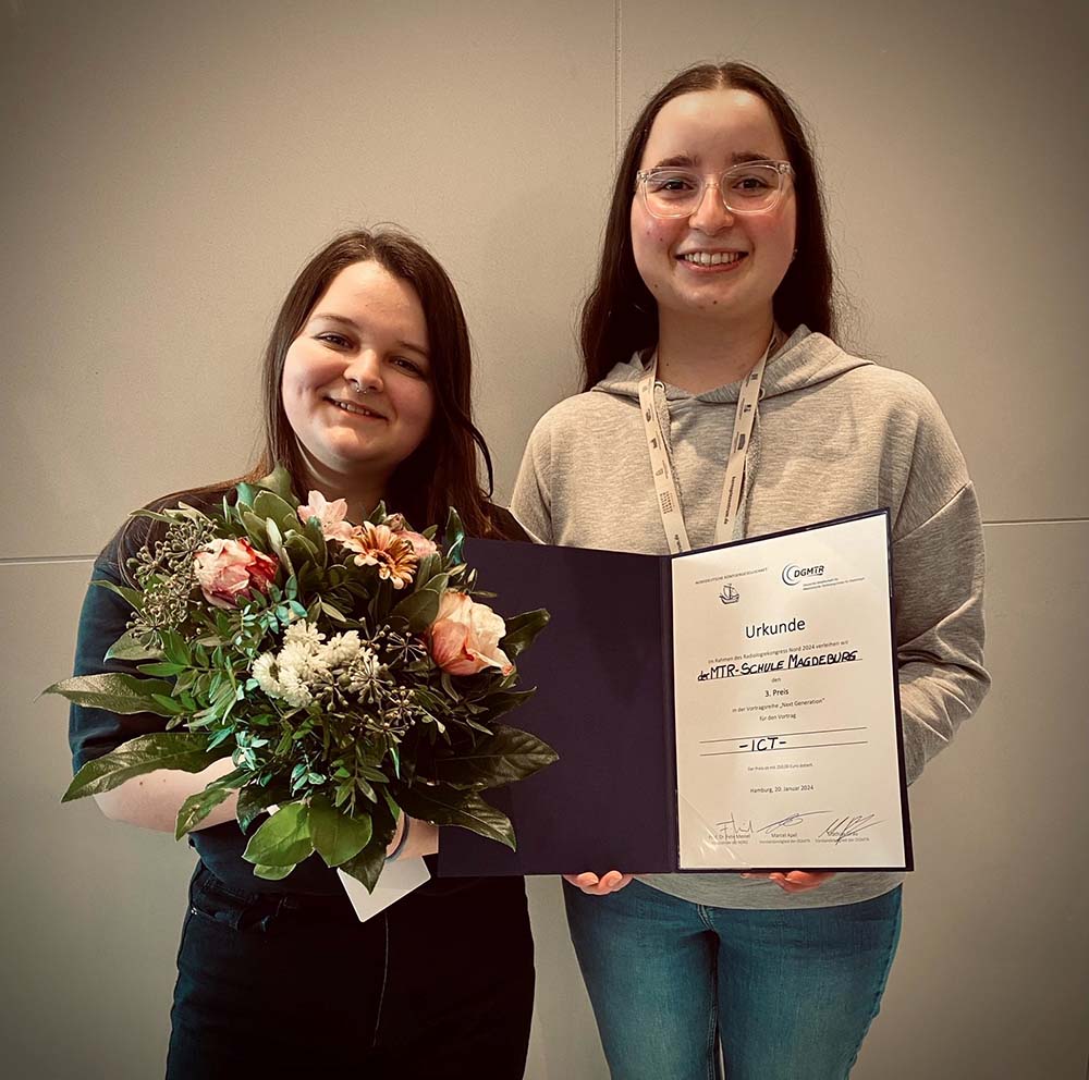 Alina Hecht und Gina Krönert - Radiologiekongress